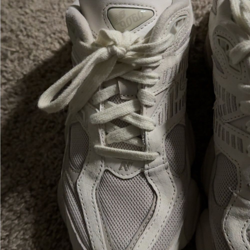 New Balance Cream and White Athletic Shoes - Picture 2 of 7